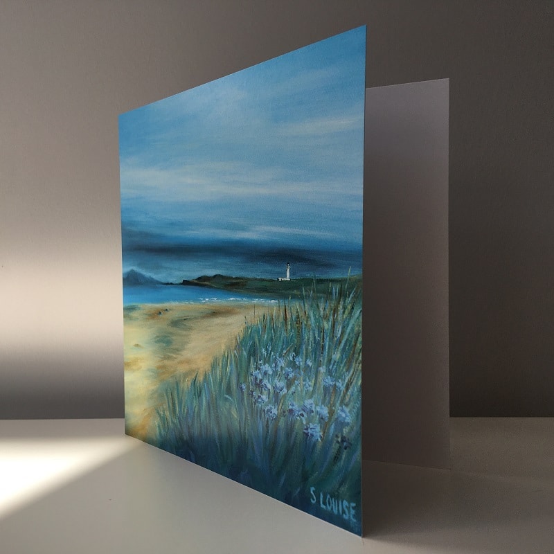 Turnberry Shores Light Across the Firth Greetings Card (Standing)