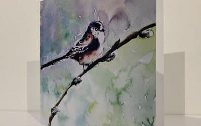 Greetings Card Long Tailed Tit