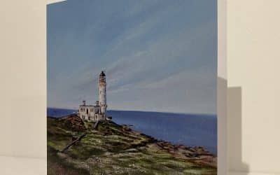 Greetings Card Corsewall Lighthouse