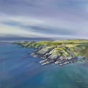 Original Unframed Dunskey Castle