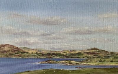 Original Framed View from Knockbrex Hill