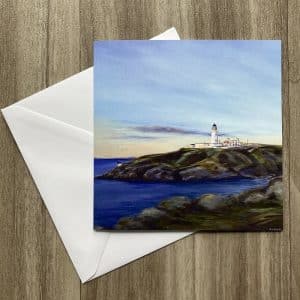Greetings Card Killantringan Lighthouse