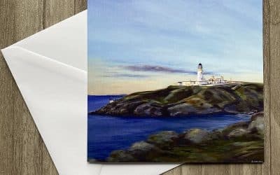 Greetings Card Killantringan Lighthouse